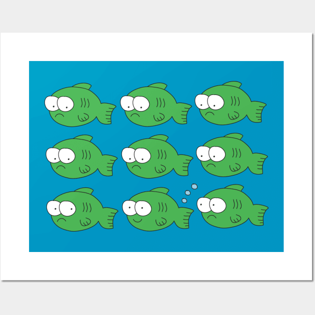 Fish Fart Wall Art by toddgoldmanart